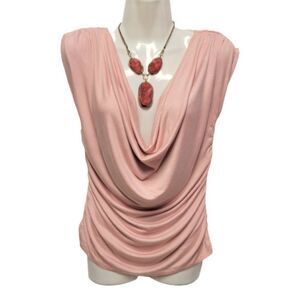 Sleeveless Top with Plunging Neckline  Size M Size G/L NEW!